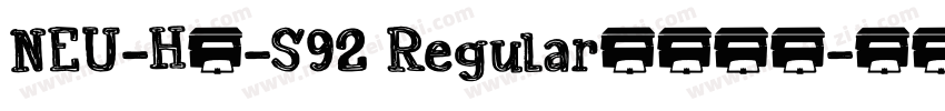 NEU-H4-S92 Regular字体下载字体转换